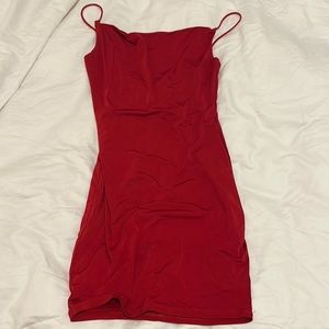 XS slinky red formal dress